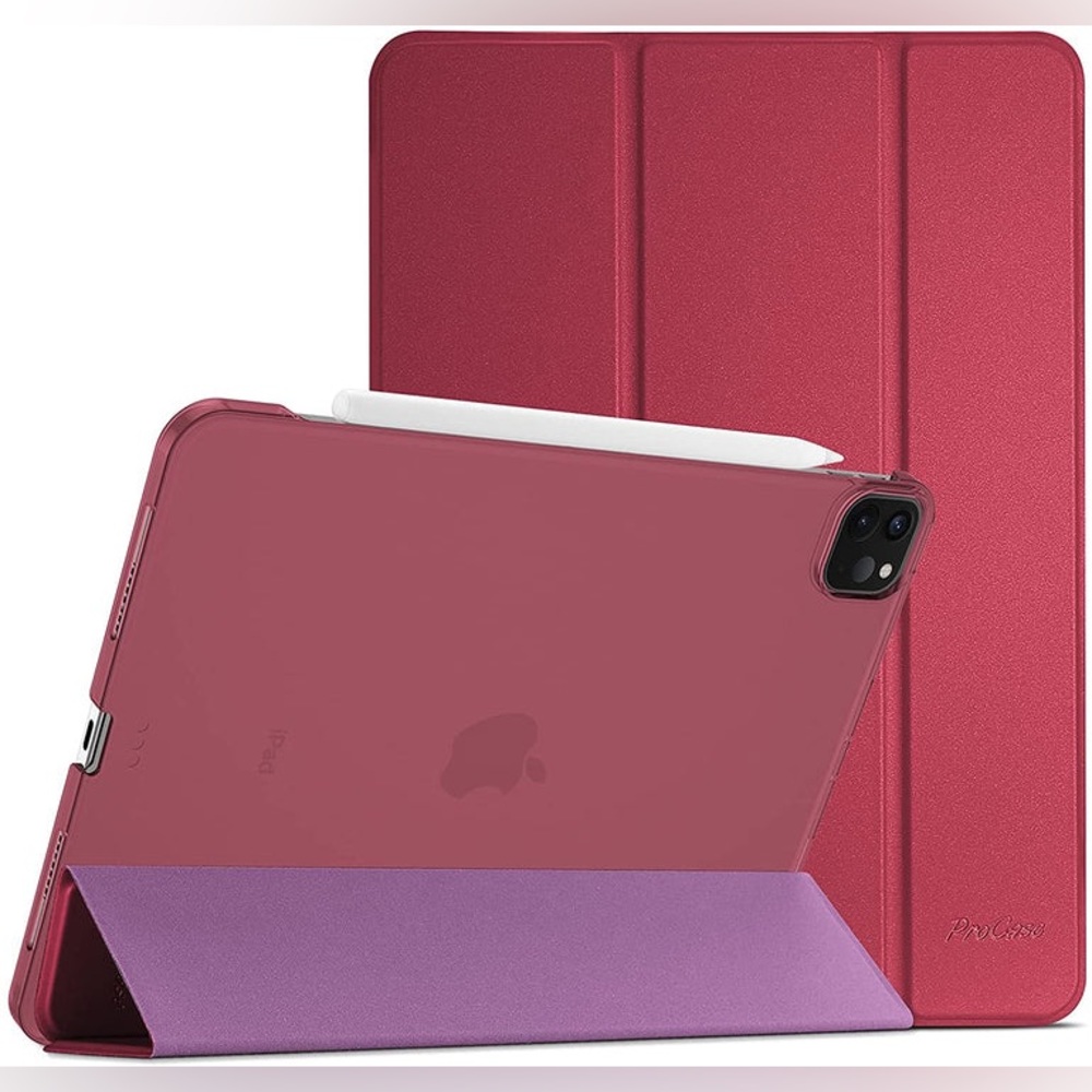 ProCase Apple iPad Slim Stand Protective Case / Color Wine / Free Shipping
